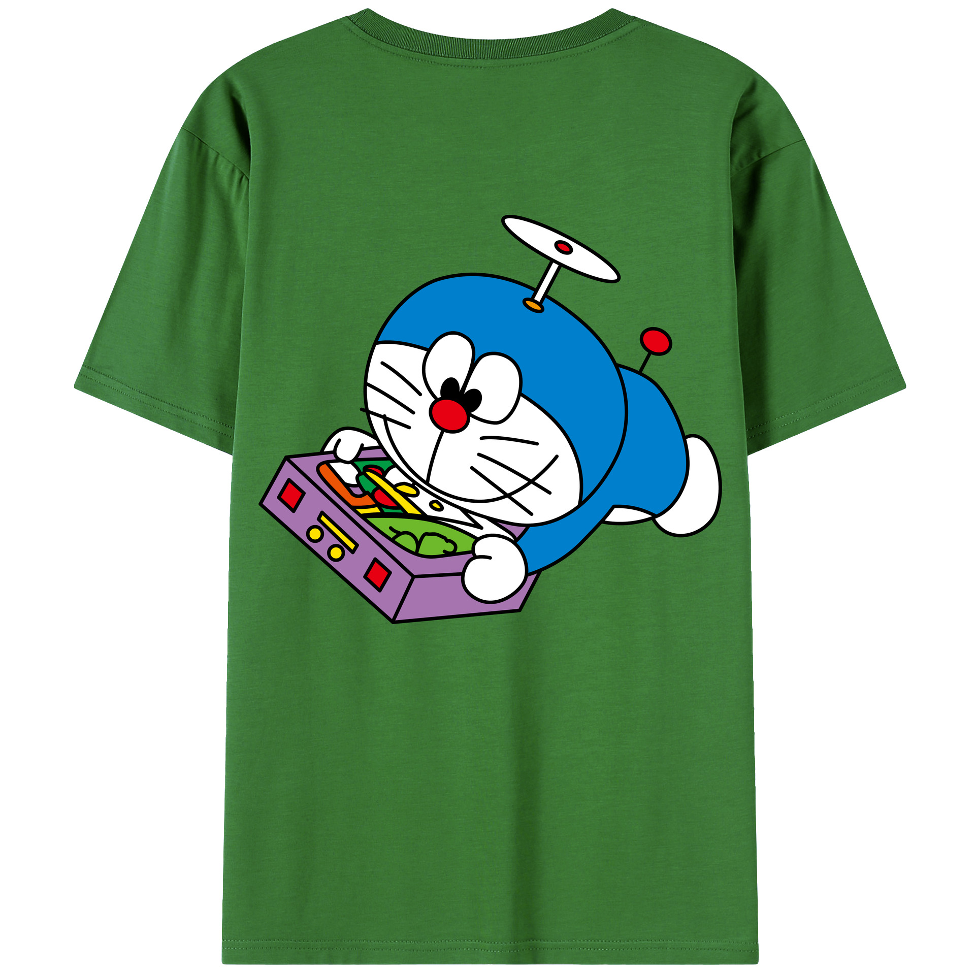 （画像用） ドラえもん Doraemon レディース半袖Tシャツ(バックプリント)